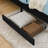 Upholstered Platform Bed Frame with 2 Storage Drawers,Adjustable Velvet Sofa Bed-343025945-343025944