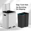 Stainless Steel Multi-Compartments Trash & Recycling Bin