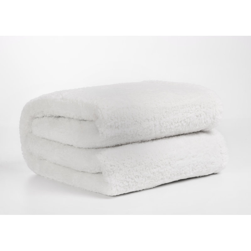Plain Weave / Muslin Throw Blanket, White