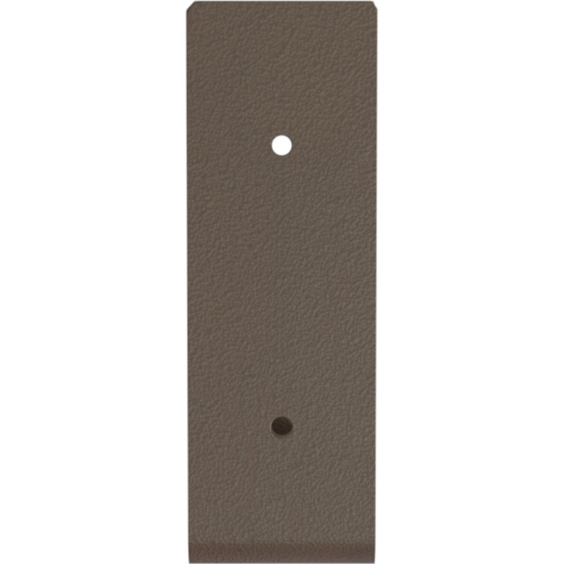 Support de tablette en acier, Brun martelé, H 6 po x l 2 po x P 8 po