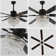 Leisel 65" 6 - Blade Crystal Chandelier Ceiling Fan with Lights and Remote, 6 Speeds Reversible Ceiling Fan