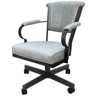 Chaise avec accoudoirs en métal Urial