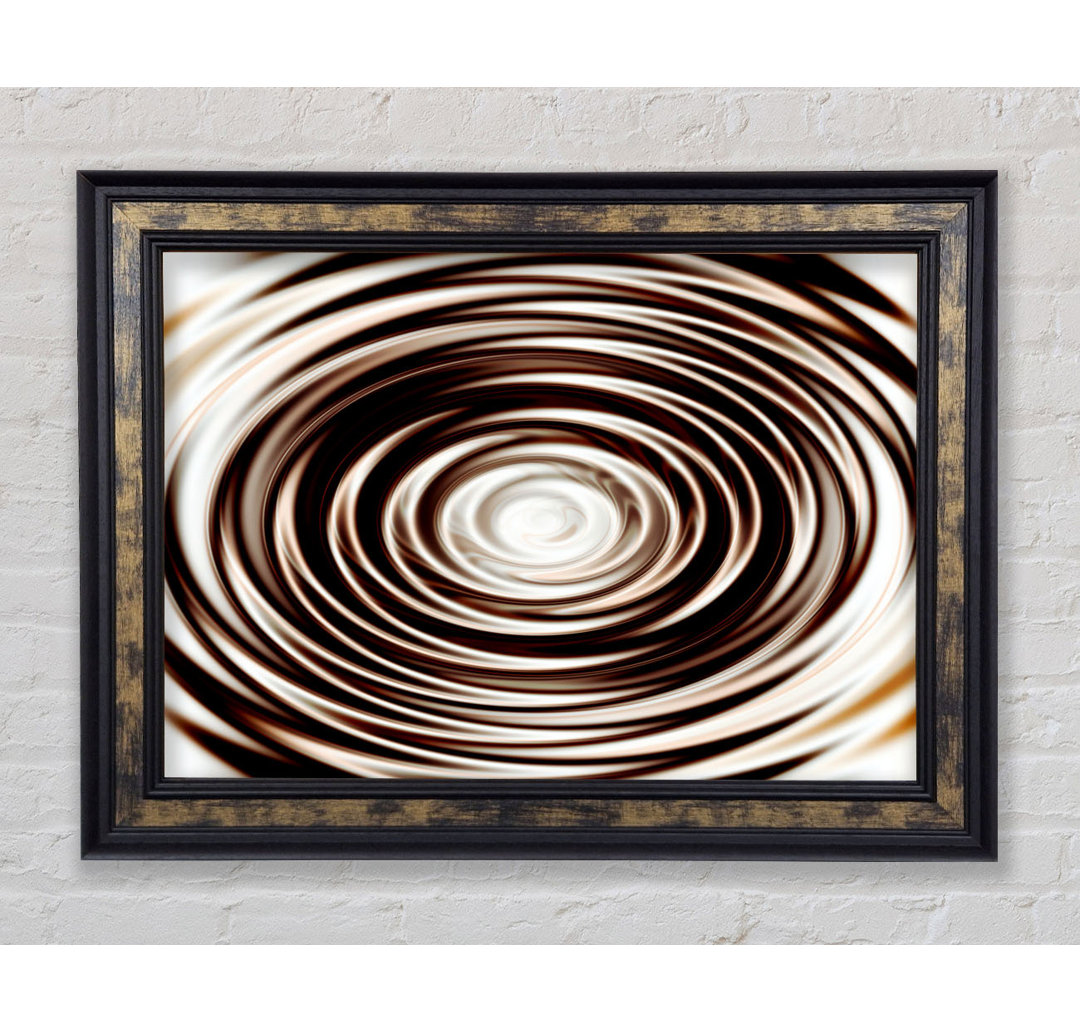 Gerahmtes Wandbild Perfect Chocolate Ripple