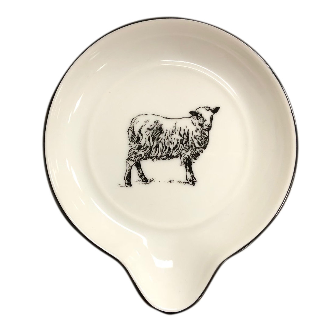 Reiber Bone China Round Spoon Rest (Set of 6) Gracie Oaks