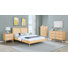 Ensemble de chambre avec grand lit plateforme 4 pièces Cory