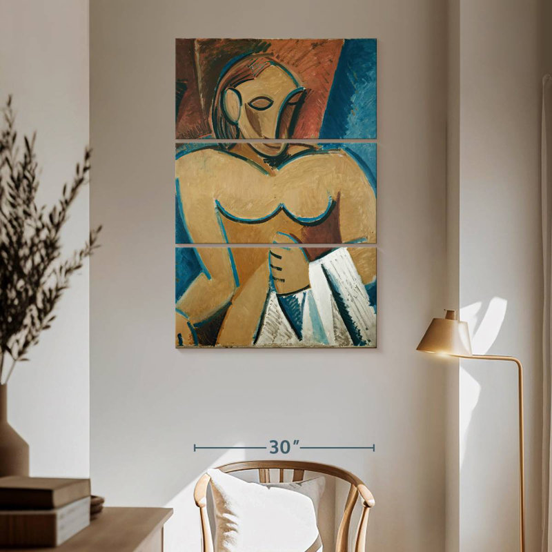 Nu avec serviette, H 65 po x l 42 po