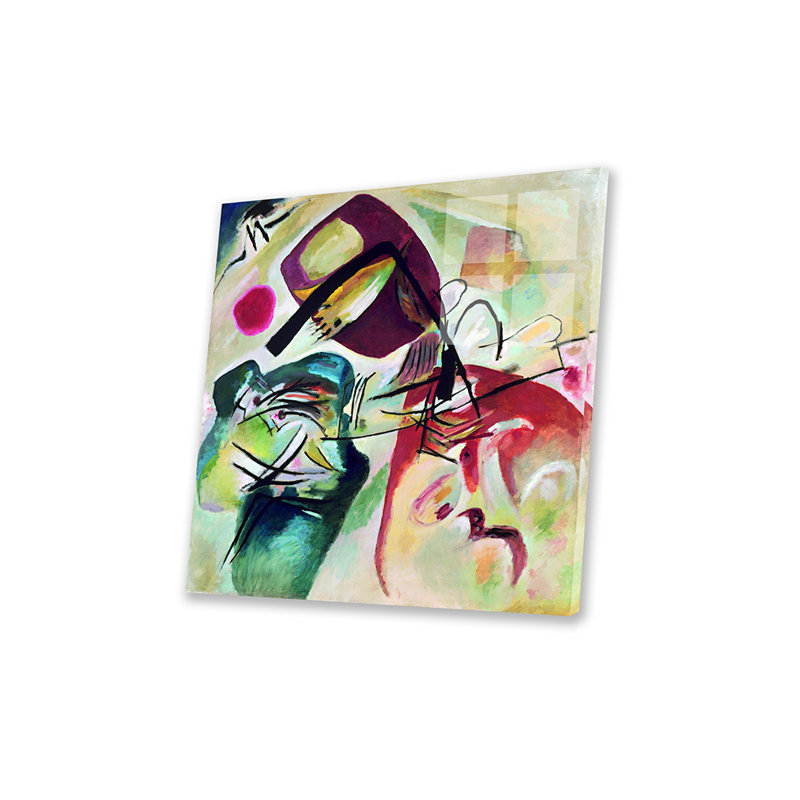 «With With Black Arch» par Wassily Kandinsky - impression sans cadre, H 36 po x l 36 po x P 0,25 po