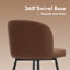 360°Swivel Barstool Counter Height Barstools with Back-1630115552-1850157871