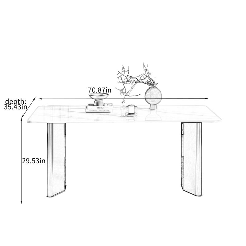 Swayne, 29.53"H x 70.87"L x 35.43"W