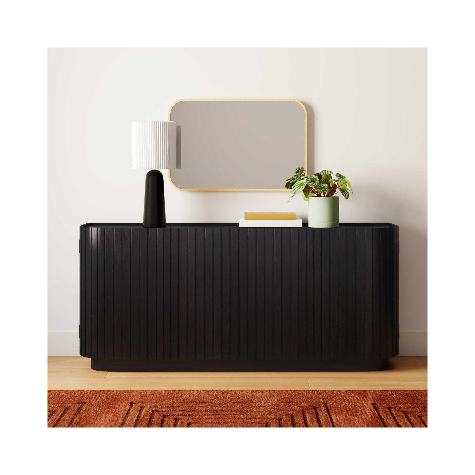 Daley 72'' Sideboard, Black