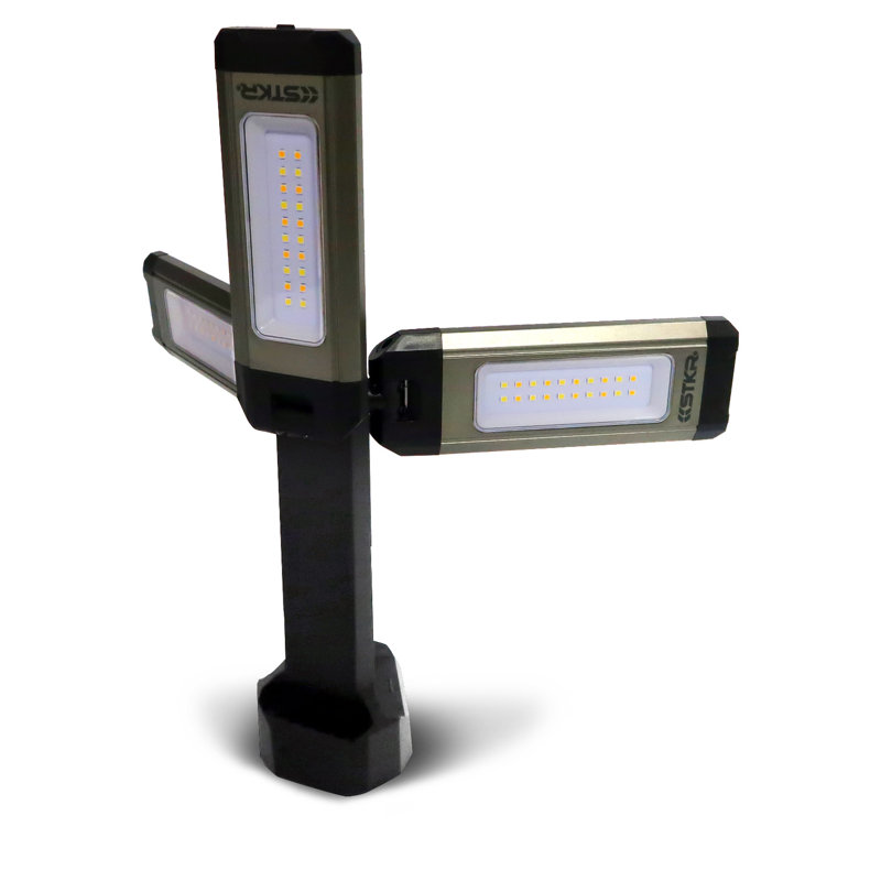 Battery Powered Work Light, 3.2" H x 3.1" W x 8.2" D