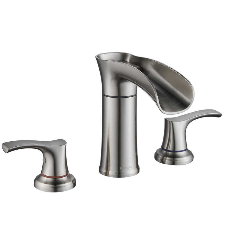 2-handle Bathroom Faucet, Brushed Nickel