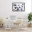 «Dusk Delight Blue Florals», art mural sur toile flottante grise, design par Albert Koetsier-843189532-844034378