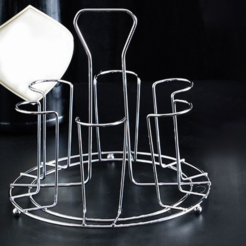Support de rangement en verre en acier inoxydable, A