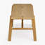 Michall 2-Seater Stright Legs Solid Oak Wood Dining Bench