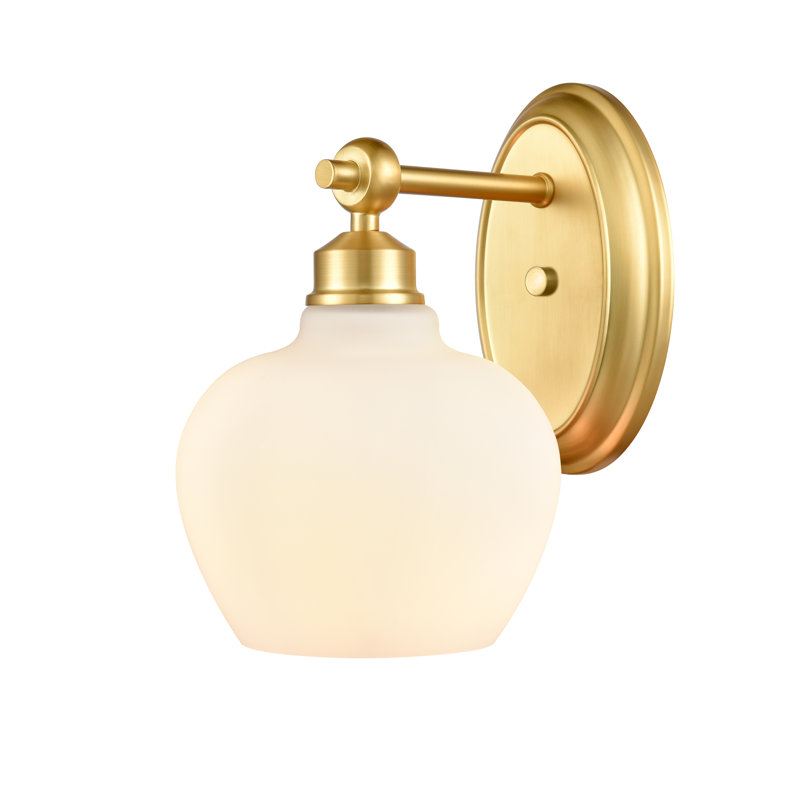 Éclairage pour meuble-lavabo à intensité variable 1 lumière Dedmon, Ampoule incandescente rétro de 60 watts, Transparent