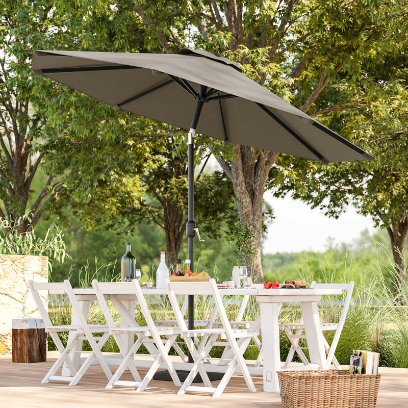 Parasol de terrasse 9 pi, Taupe