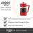5 Cup Borosilicate French Press Coffee Maker (600 ml, 20 oz)