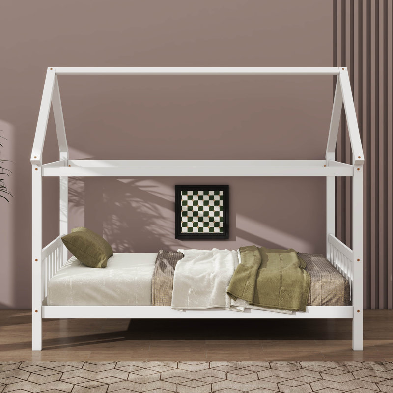 Lit simple en forme de chambre d'enfant, White