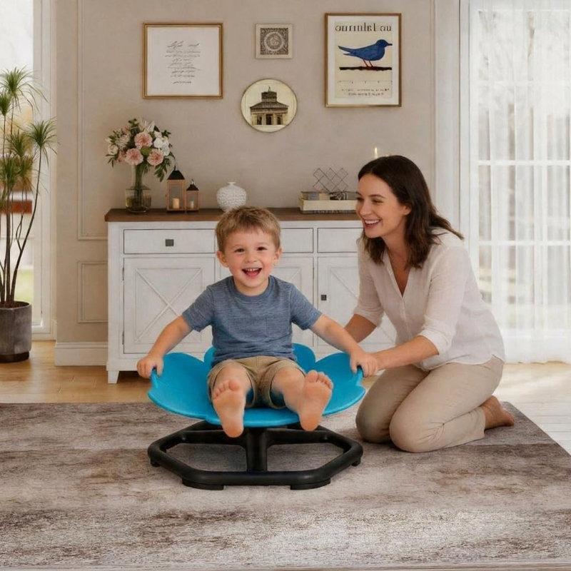 Spinning Chair for Autistic Kids, Sensory Swivel Chair, Toddler Sit & Spin Seat for Training Body Coordination, 220 Lbs Capacity, Ages 3+