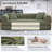 89" Boneless Corduroy Sleeper Sofa Bed, Modular Futon Couch, Compression Foam Sofa with 2 Pillows, No Assembly Required-79693599-76797009