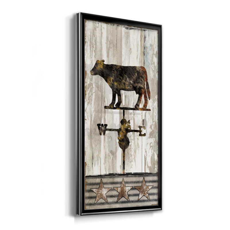 Le rapport quotidien - Peinture sur toile encadrée, H 10,5 po x l 18,5 po x P 1,5 po, Toile avec cadre noir