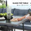 8-Seater Rattan Garden Furniture Set with Sofa-1928170156