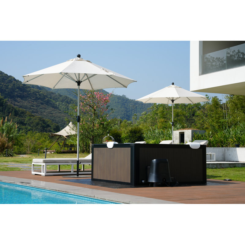 Relxtime Premium Ultra-sturdy Aluminum Alloy Portable Spa | 4-6 Person Capacity Hot Tub | 104°f Heating System & Built-in Filtration