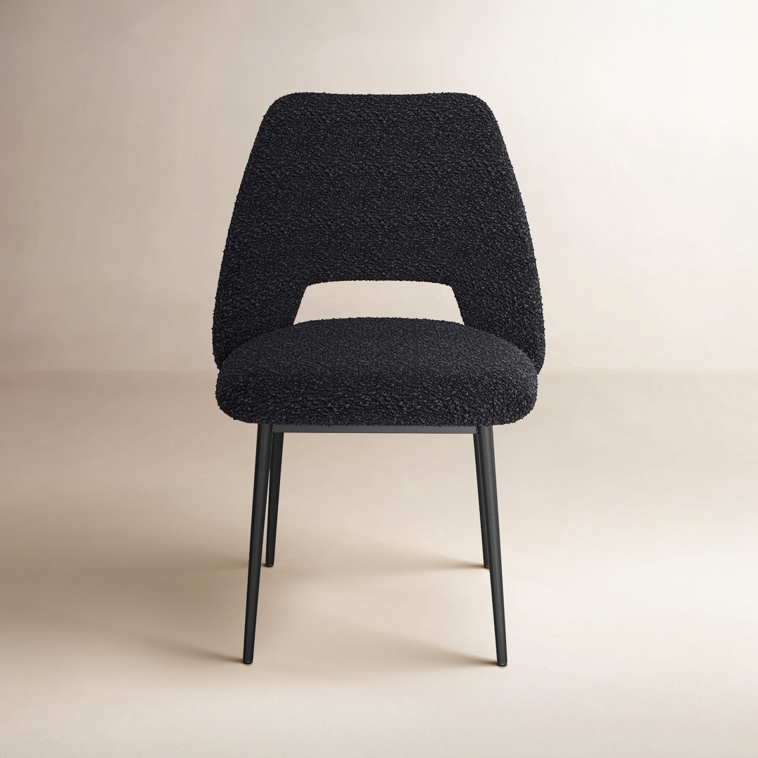 Valdez Boucle Dining Chair (Set of 2) AllModern Upholstery 