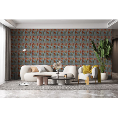 Carreau de plafond en PVC bleu / orange 2 pi x 2 pi Falkirk Perth