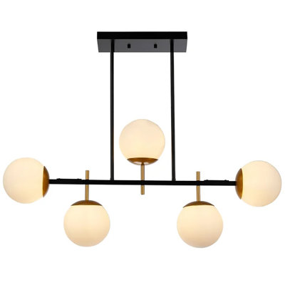 Luminaire suspendu pour îlot de cuisine 5 lumières