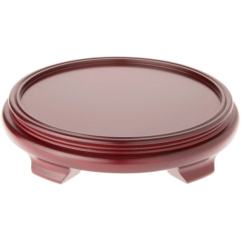 Base de présentation Red Barrel Studio®, Placage de bois rouge, H 2,75 po x l 12 po x P 12 po