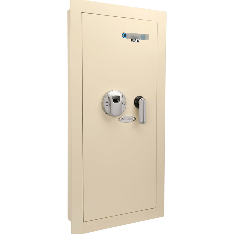Coffre-fort mural beige de 0,82 pi³ avec rangement en acier et 2 pênes dormants