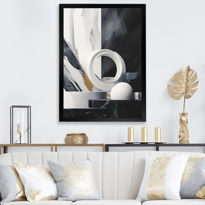 «Abstract Marble Shapes II», reproduction d'art sur toile