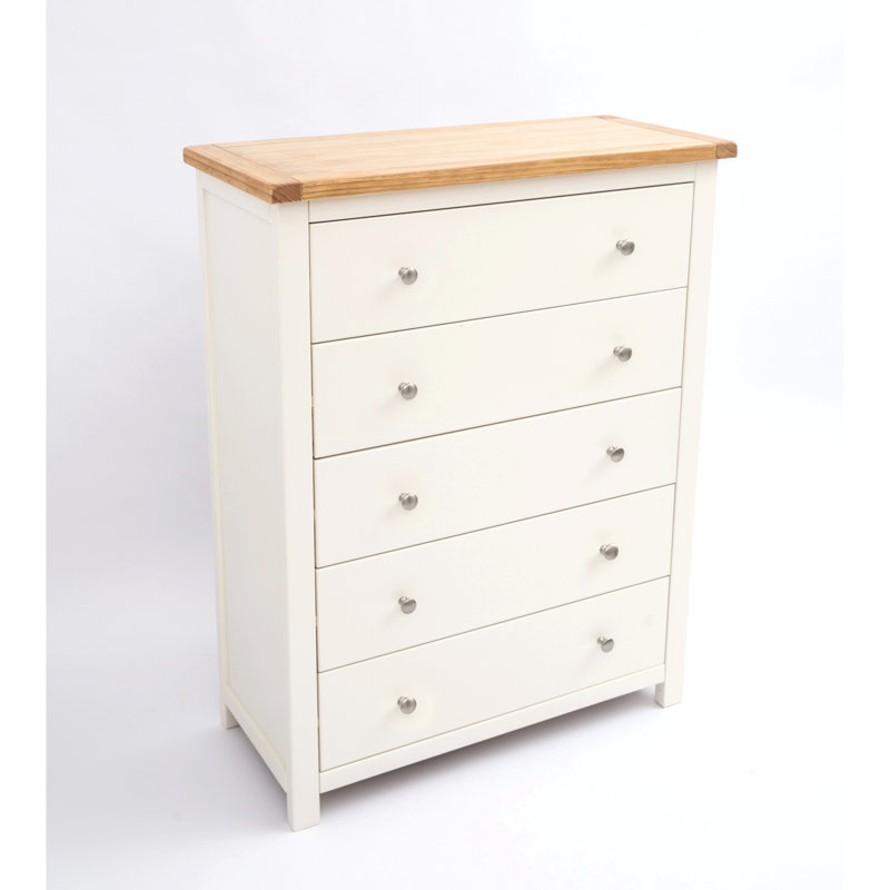 Soraya 90cm W 5 - Drawer Chest of Drawers