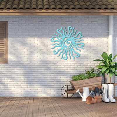 Boho Abstract Wall Decor on Metal