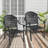 Premium All-Weather Wicker Outdoor Stacking Dining Armchair with Blue Cushion