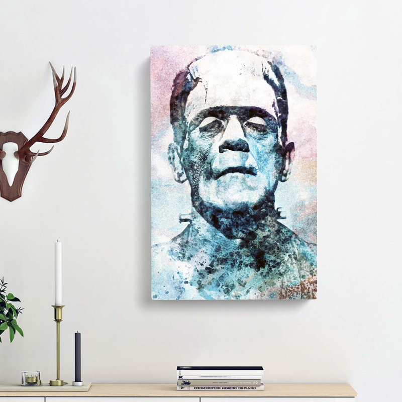 Frankenstein in Abstract - Wrapped Canvas, 50cm H x 35cm W x 3cm D