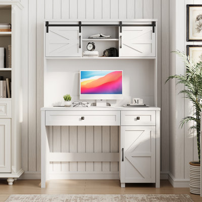 Farmhouse 47" Desk With 3 Drawers