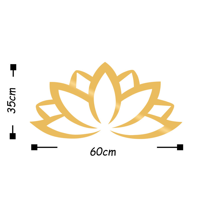Wall Decor on Metal, Gold