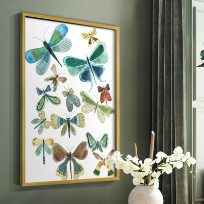Wings Galore I Framed Print - Solid Wood