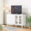 Buffet Farmhouse avec 3 tiroirs et portes escamotables