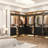 53.2'' Closet System with Wooden Drawers and Hanging Rods-445850173