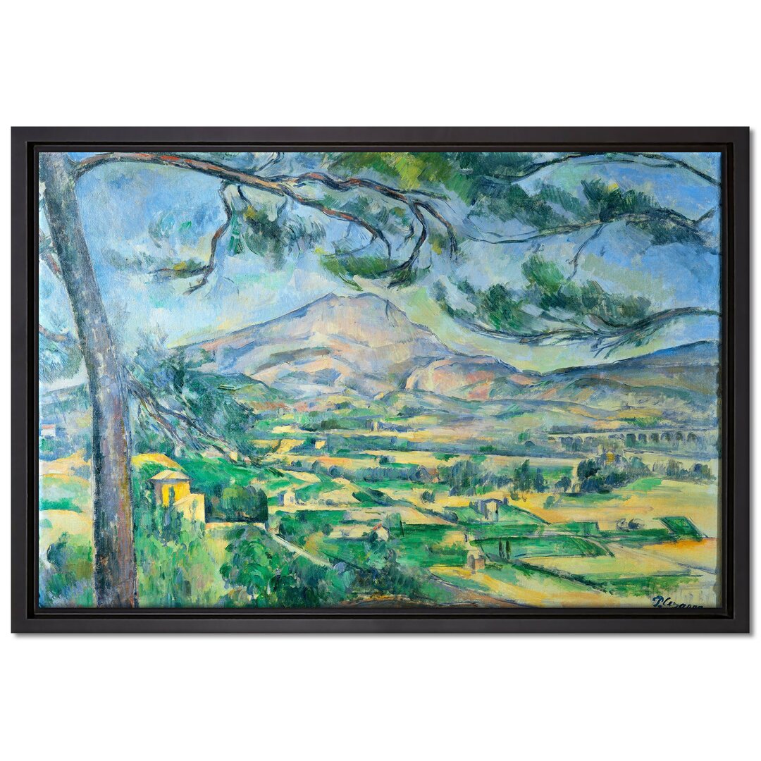 Gerahmter Kunstdruck Leinwandbild Mont Sainte-Victoire von Paul Cézanne