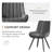 Modern Dining Chairs, 21.6"L*18.5"W*32.8"H, Tech Fabric Upholstery with Stylish Design, Sofa-Level Cushioning, Pet-Friendly, Durable Scratch Resistant, for Kitchen, Dining Room or Home Office-16849741-32018539