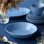 Grand bol en grès bleu-gris marbré 10,25 po - 88 oz Cloudy Sky