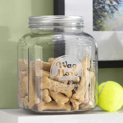 2.7 Lb. Glass Treat Jar With Twist On Lid