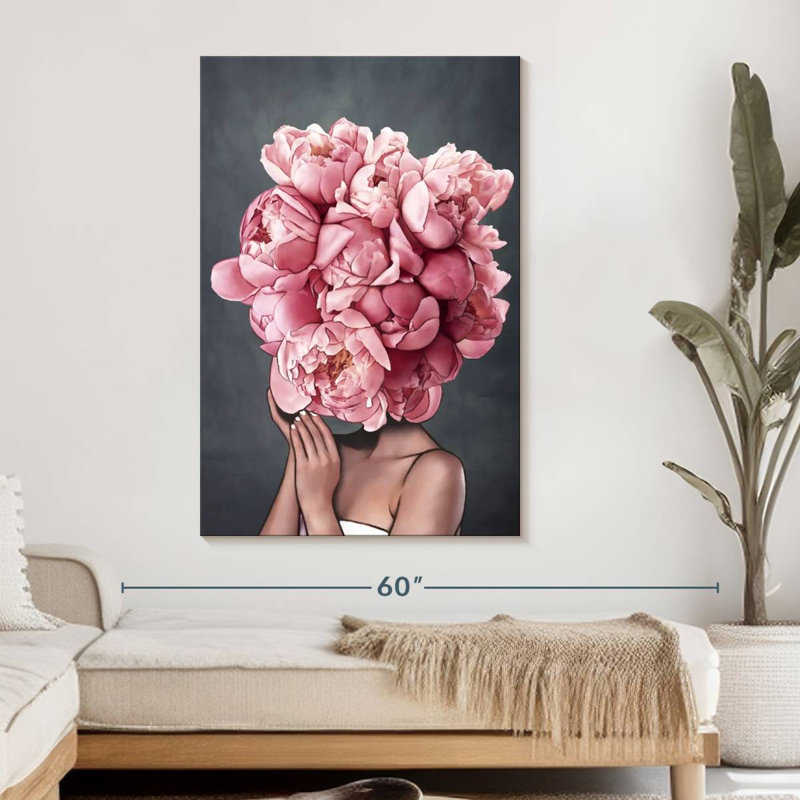 Lady Peony X, reproduction sur toile, L 48 po x H 32 po