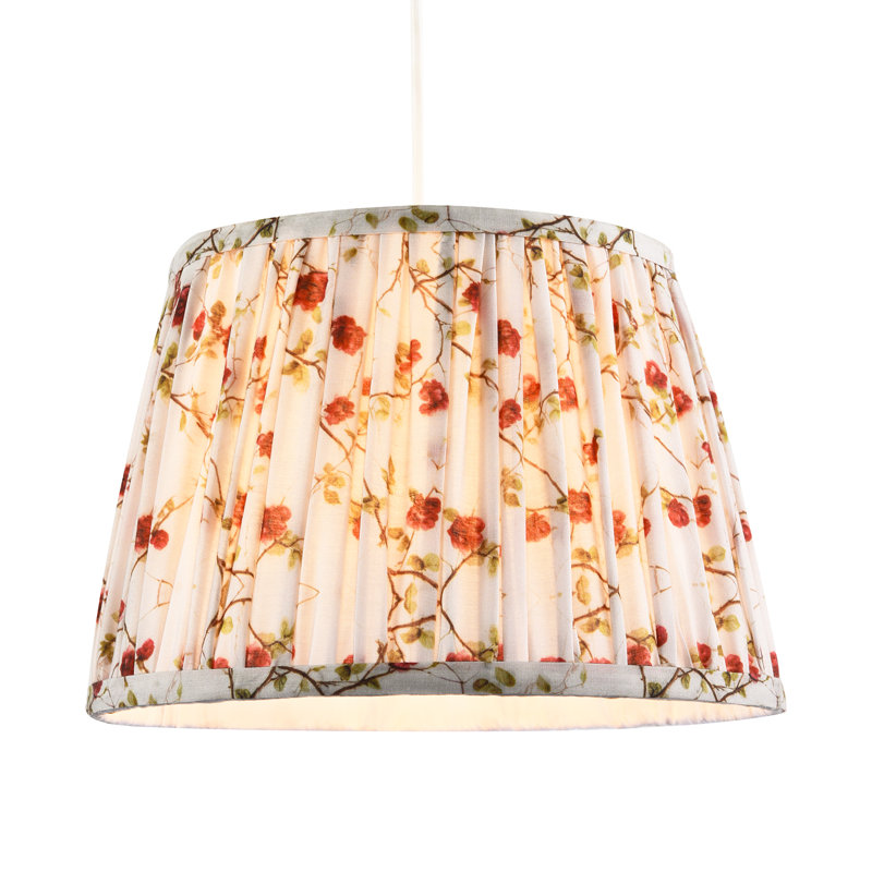 20 cm H Empire Cotton Lamp Shade ( Screw On ) in Red