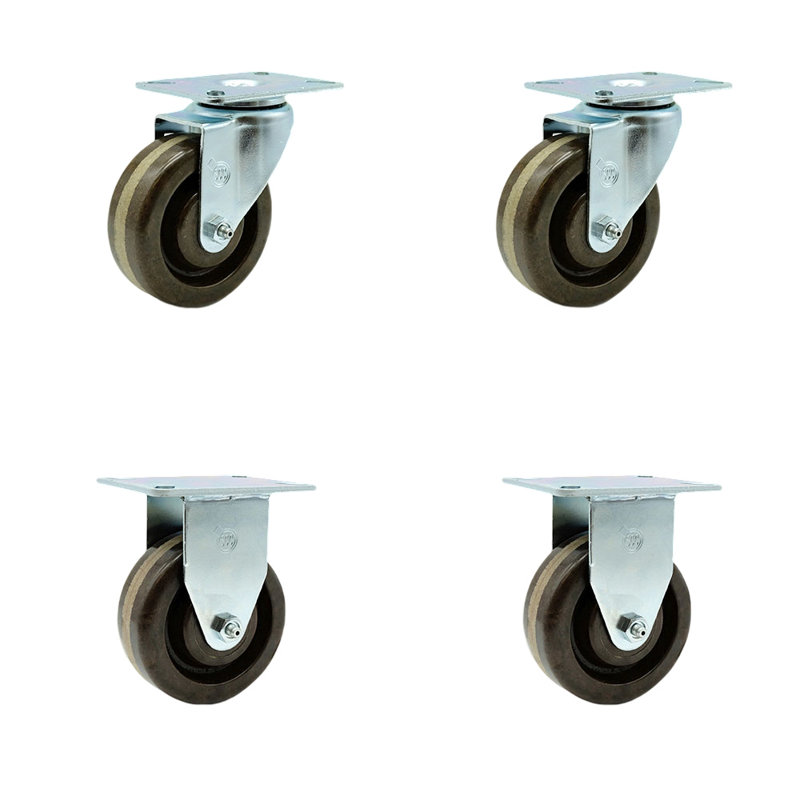 4-Piece High Temp Phenolic Caster Set